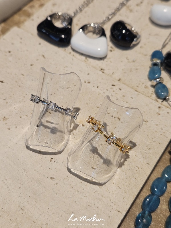 氣質帶鑽可調戒指